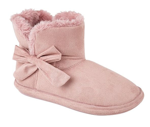 ladies suede slipper boots